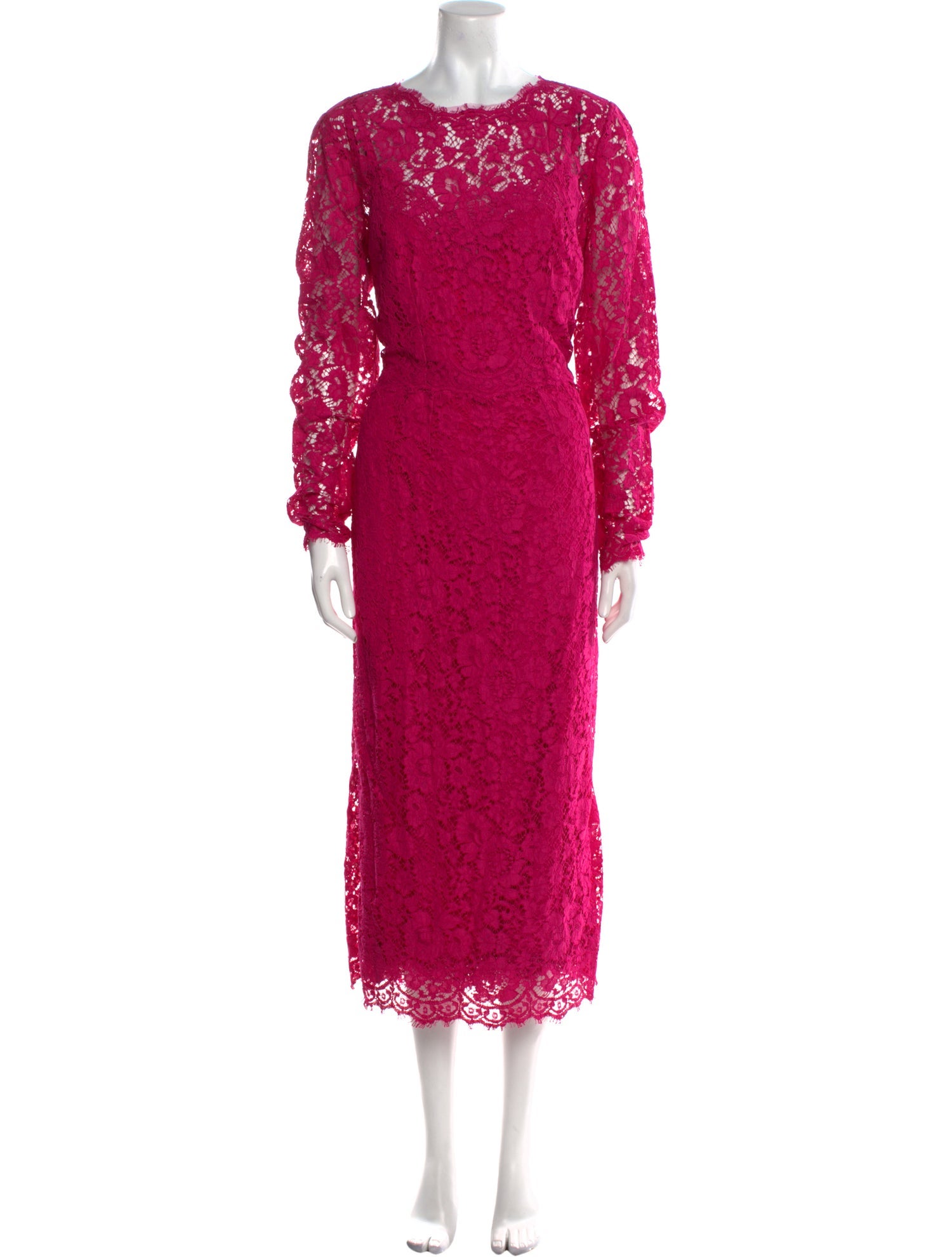 Dolce & Gabbana Lace Pattern Long Dress w/ Tags