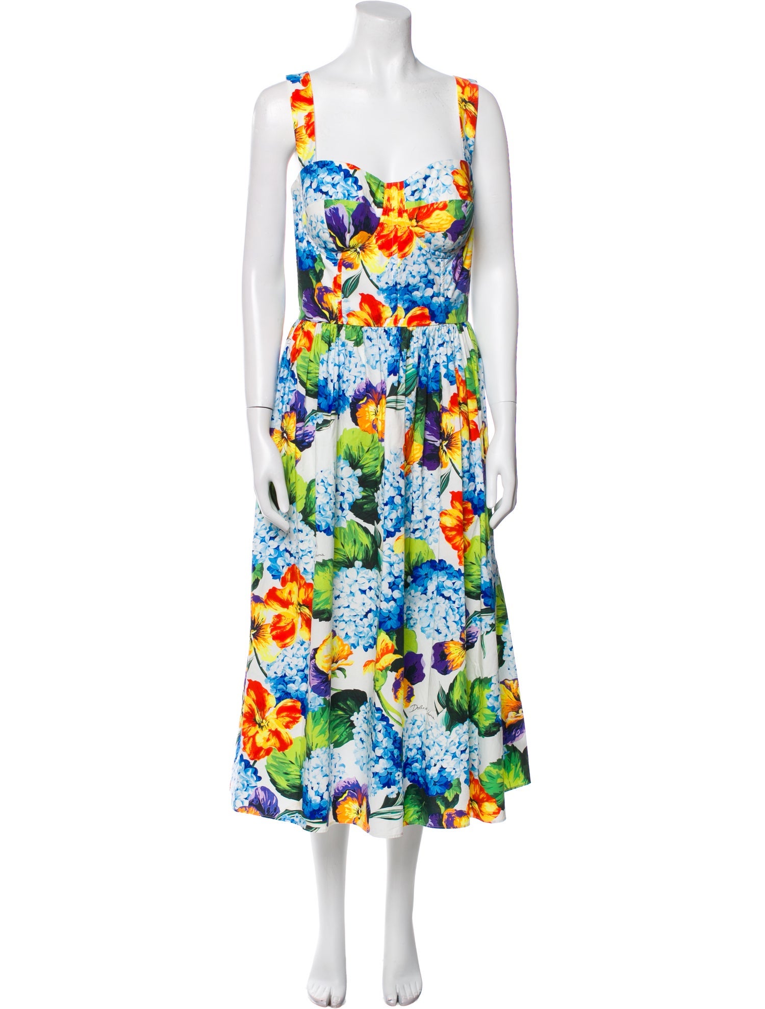 Dolce & Gabbana Floral Print Long Dress