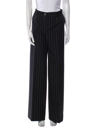 Dolce & Gabbana Virgin Wool Wide Leg Pants