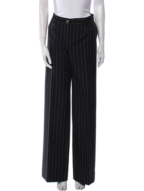 Dolce & Gabbana Virgin Wool Wide Leg Pants