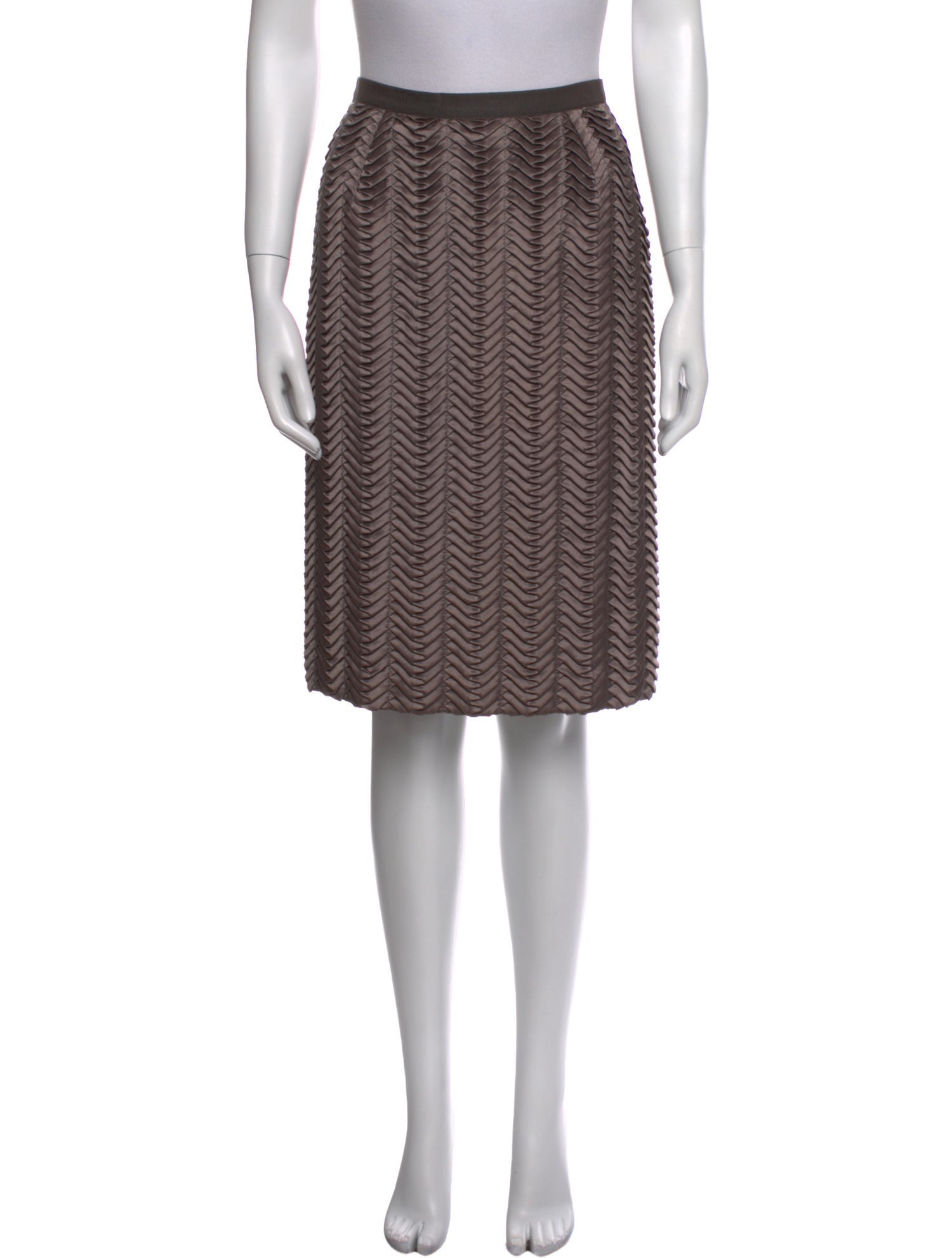 Dolce & Gabbana Silk Knee-Length Skirt