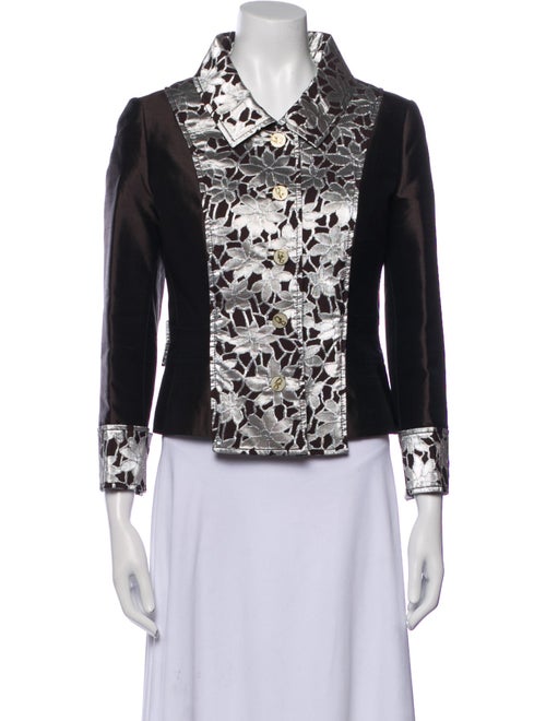 Dolce & Gabbana Silk Floral Print Evening Jacket