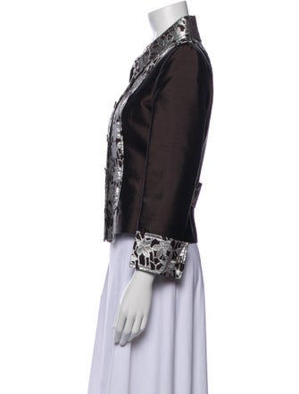 Dolce & Gabbana Silk Floral Print Evening Jacket