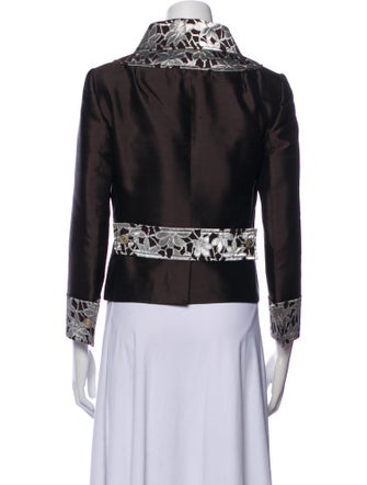 Dolce & Gabbana Silk Floral Print Evening Jacket