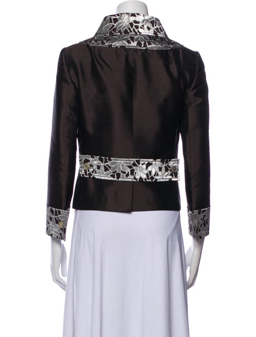 Dolce & Gabbana Silk Floral Print Evening Jacket