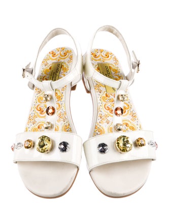 Dolce & Gabbana Patent Leather Strappy Sandals