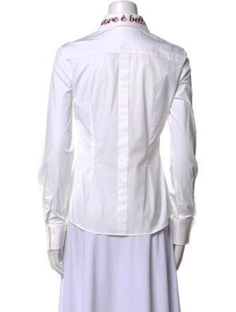Dolce & Gabbana Long Sleeve Button-Up Top