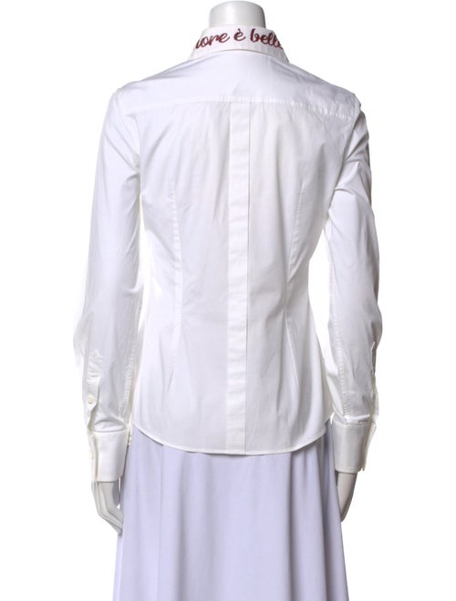 Dolce & Gabbana Long Sleeve Button-Up Top