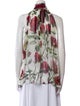 Dolce & Gabbana Floral Print Halterneck Blouse