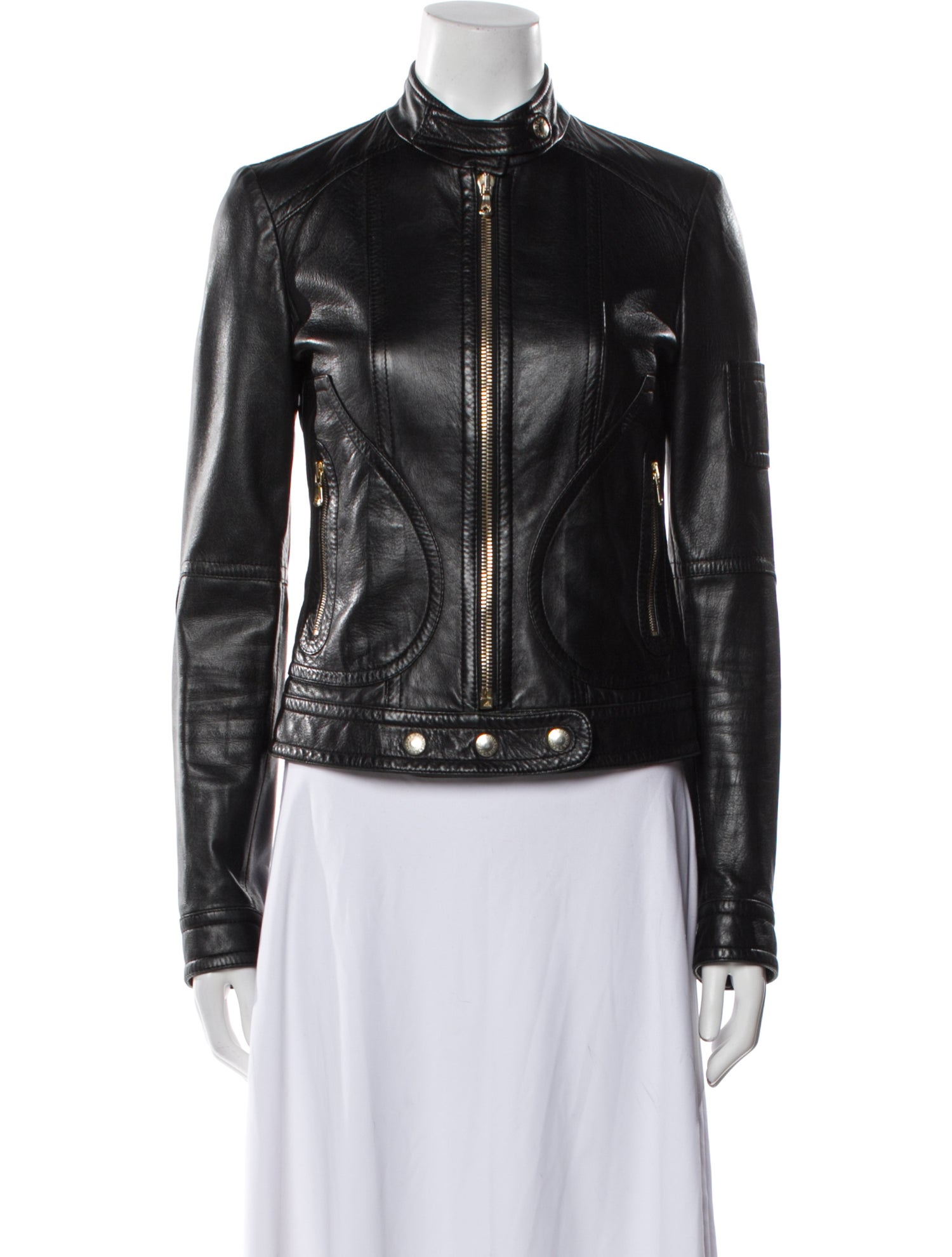 Dolce & Gabbana Leather Biker Jacket