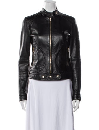 Dolce & Gabbana Leather Biker Jacket