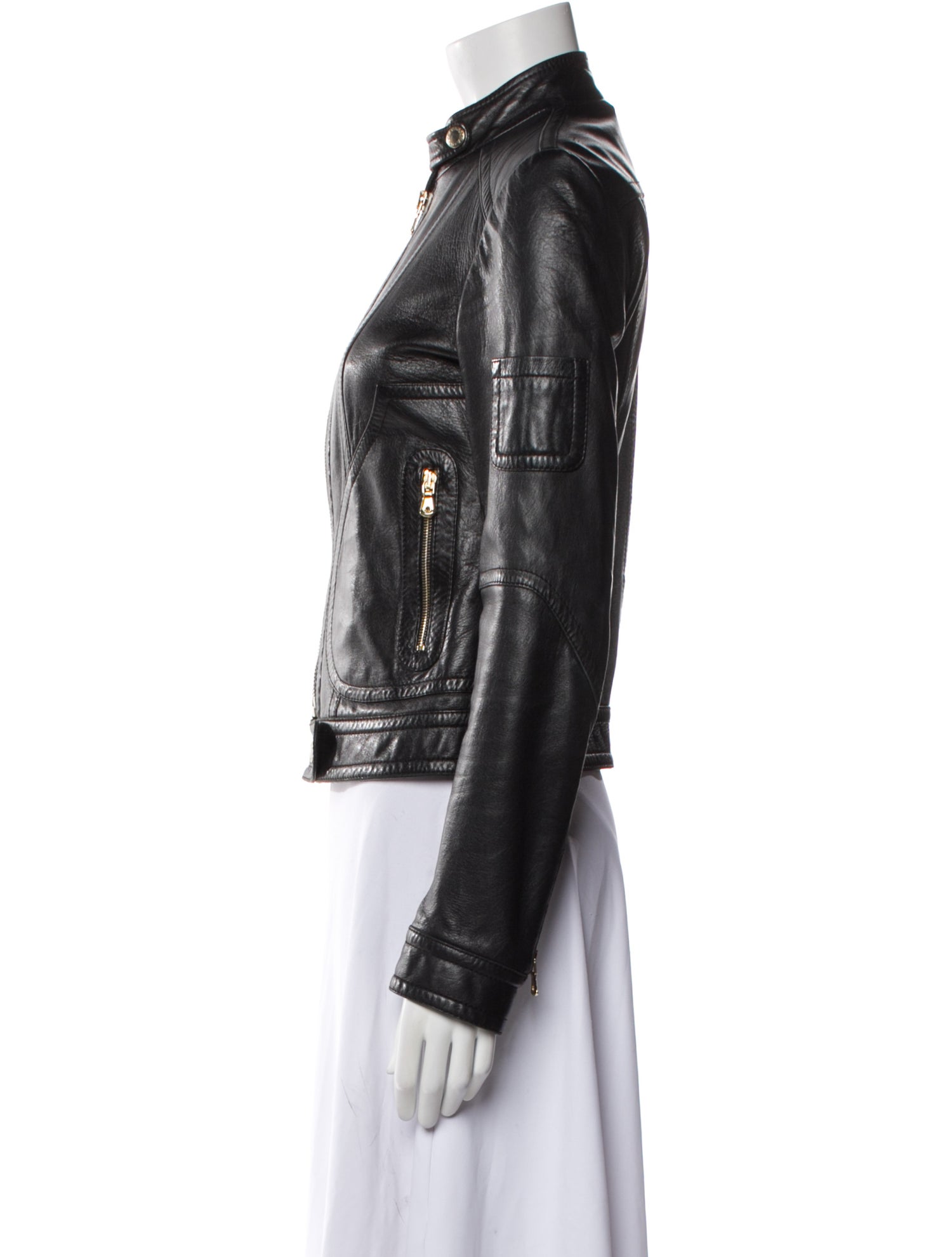 Dolce & Gabbana Leather Biker Jacket