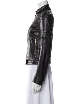 Dolce & Gabbana Leather Biker Jacket