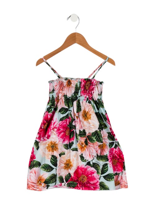 Dolce & Gabbana Girls' Floral Sleeveless Dress