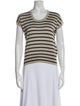 Dolce & Gabbana Silk Striped T-Shirt