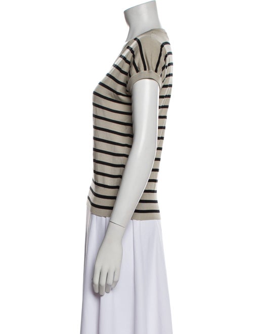 Dolce & Gabbana Silk Striped T-Shirt
