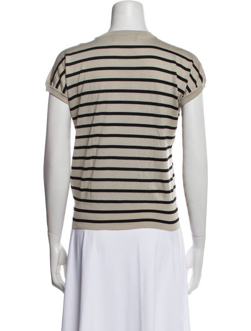 Dolce & Gabbana Silk Striped T-Shirt