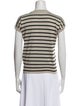 Dolce & Gabbana Silk Striped T-Shirt