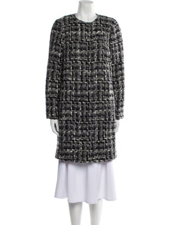 Dolce & Gabbana Wool Tweed Pattern Coat