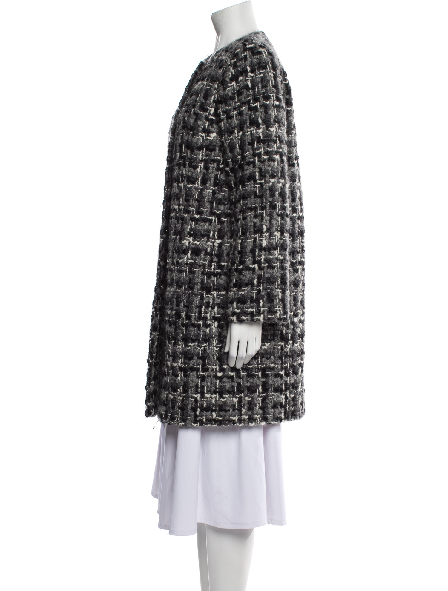 Dolce & Gabbana Wool Tweed Pattern Coat