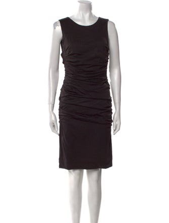 Dolce & Gabbana Scoop Neck Knee-Length Dress
