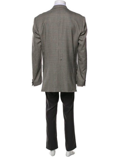 Dolce & Gabbana Virgin Wool Plaid Print Blazer