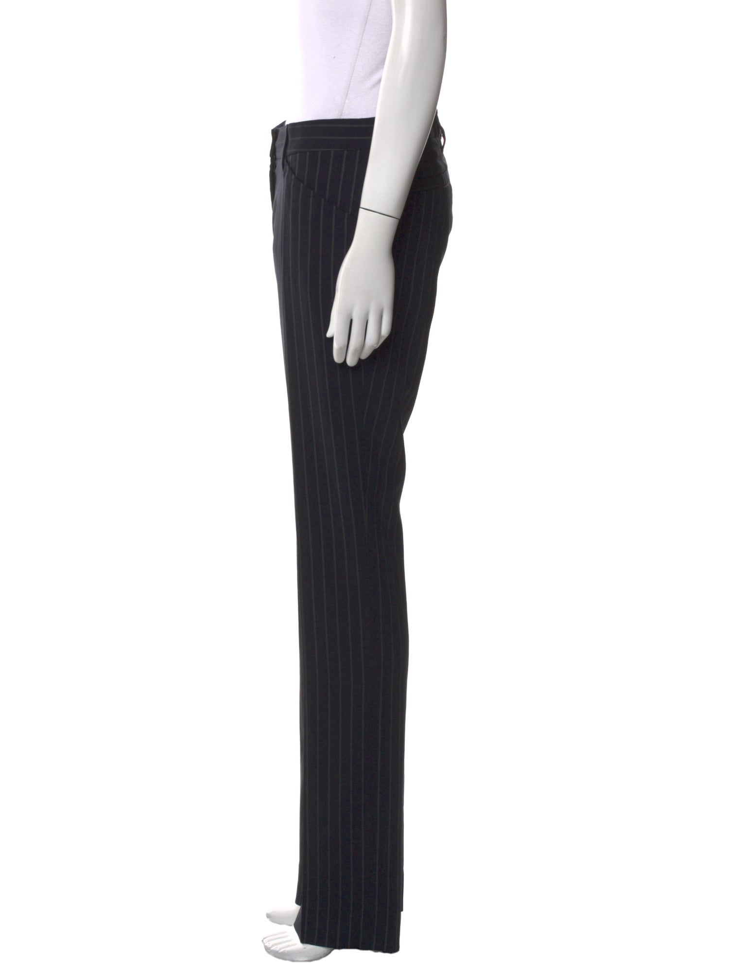 Dolce & Gabbana Virgin Wool Straight Leg Pants