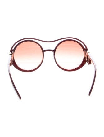 Dolce & Gabbana Round Gradient Sunglasses