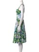 Dolce & Gabbana Floral Print Midi Length Dress