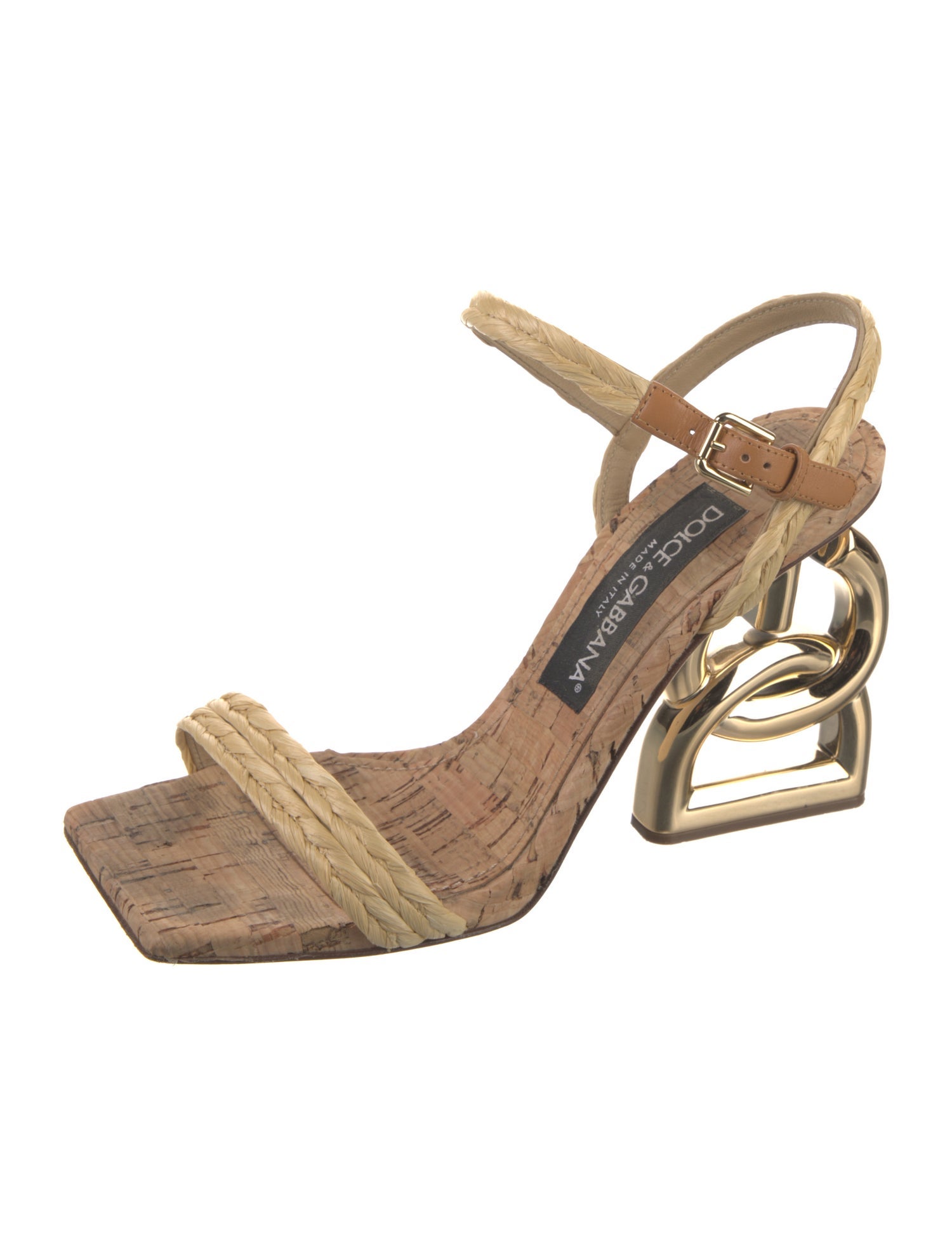 Dolce & Gabbana Straw Sandals