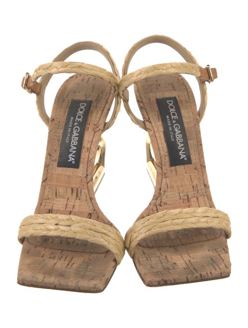 Dolce & Gabbana Straw Sandals