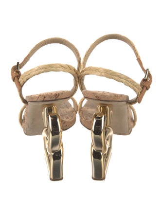 Dolce & Gabbana Straw Sandals