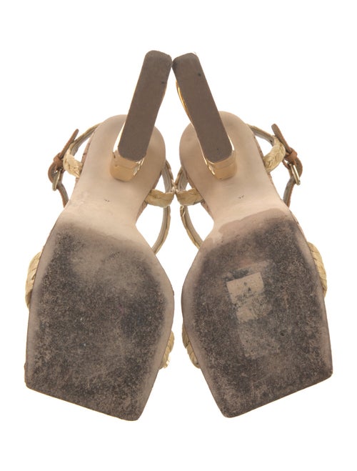 Dolce & Gabbana Straw Sandals