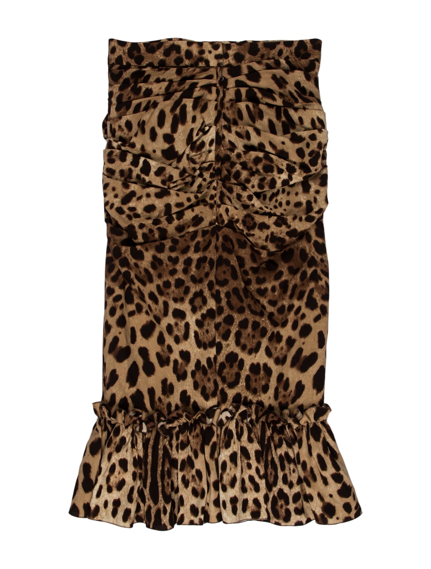 Dolce & Gabbana Silk Midi Length Skirt