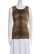 Dolce & Gabbana Silk Animal Print Top