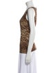 Dolce & Gabbana Silk Animal Print Top