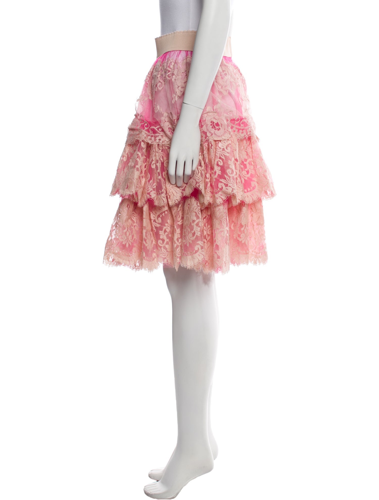 Dolce & Gabbana Lace Pattern Knee-Length Skirt