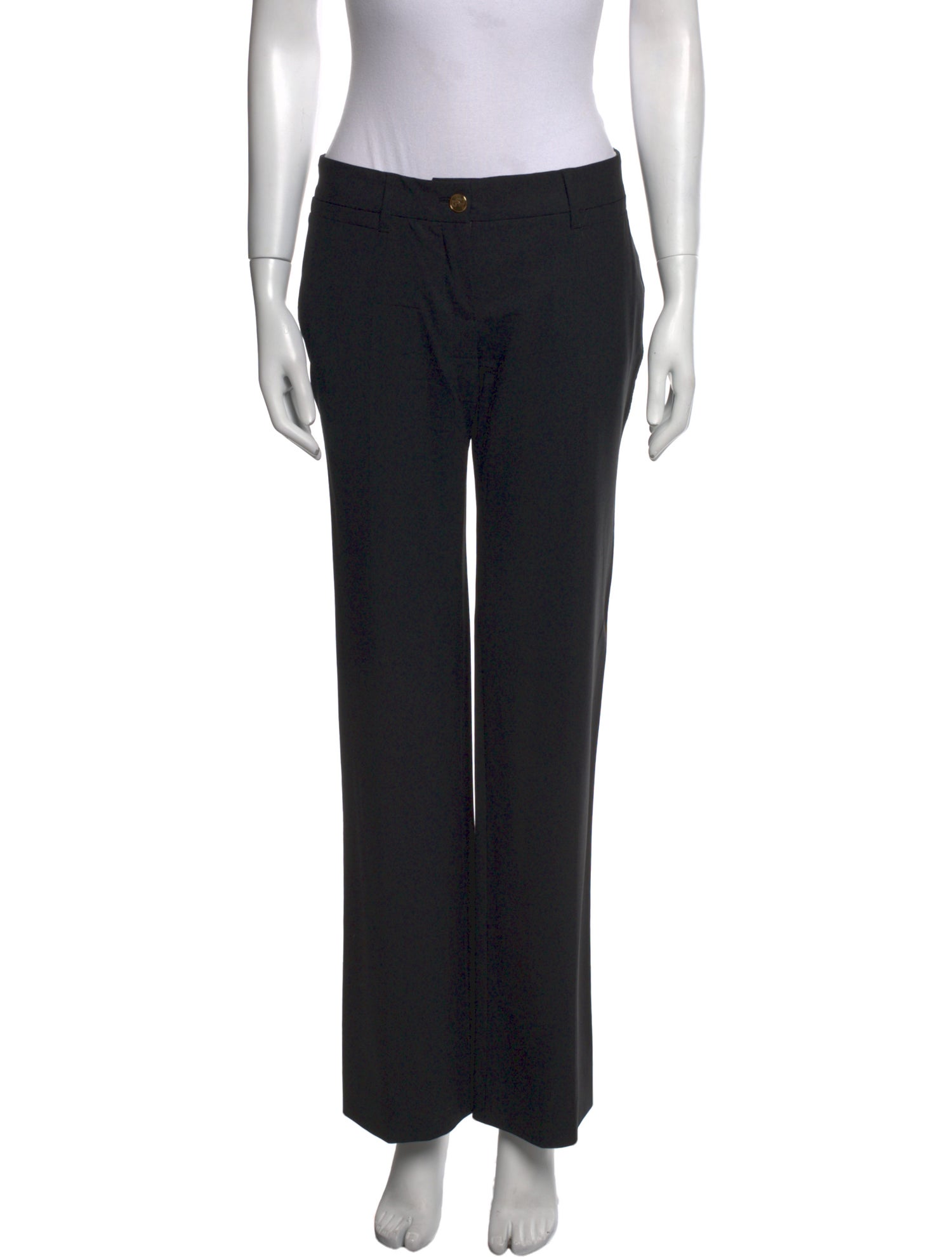Dolce & Gabbana Virgin Wool Wide Leg Pants