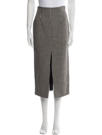 Dolce & Gabbana Virgin Wool Midi Length Skirt