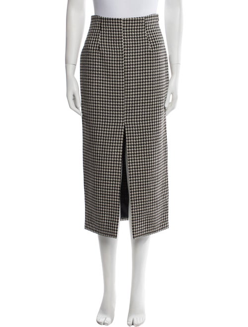 Dolce & Gabbana Virgin Wool Midi Length Skirt