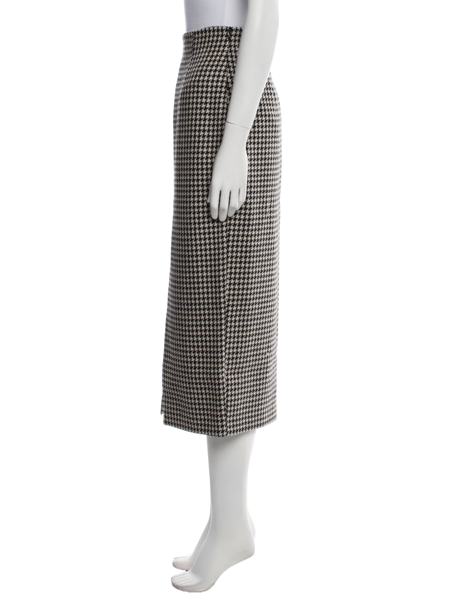 Dolce & Gabbana Virgin Wool Midi Length Skirt