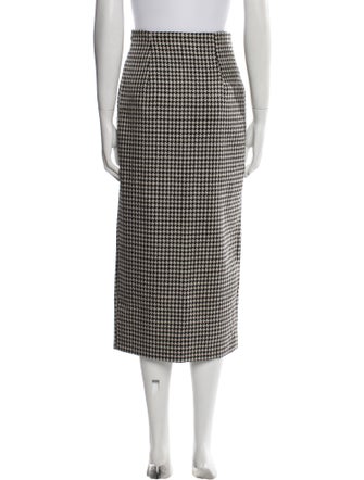 Dolce & Gabbana Virgin Wool Midi Length Skirt