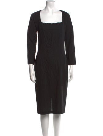Dolce & Gabbana Wool Midi Length Dress
