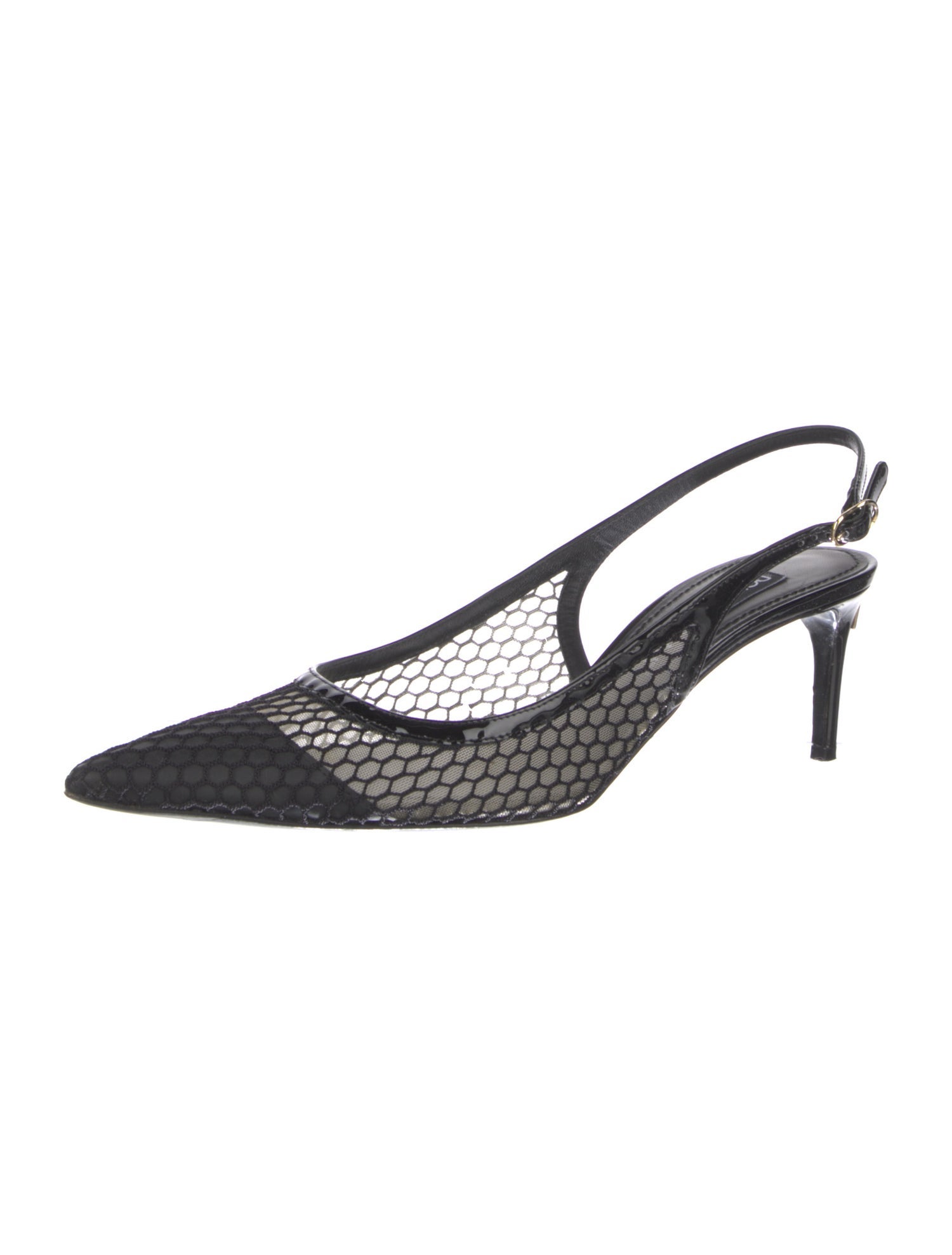 Dolce & Gabbana Mesh Patterned Slingback Pumps