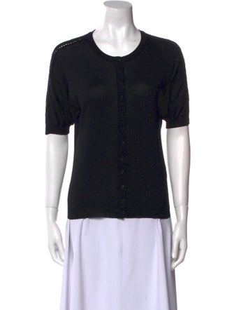 Dolce & Gabbana Silk Crew Neck T-Shirt