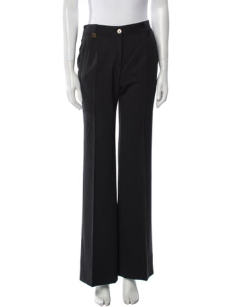 Dolce & Gabbana Virgin Wool Wide Leg Pants