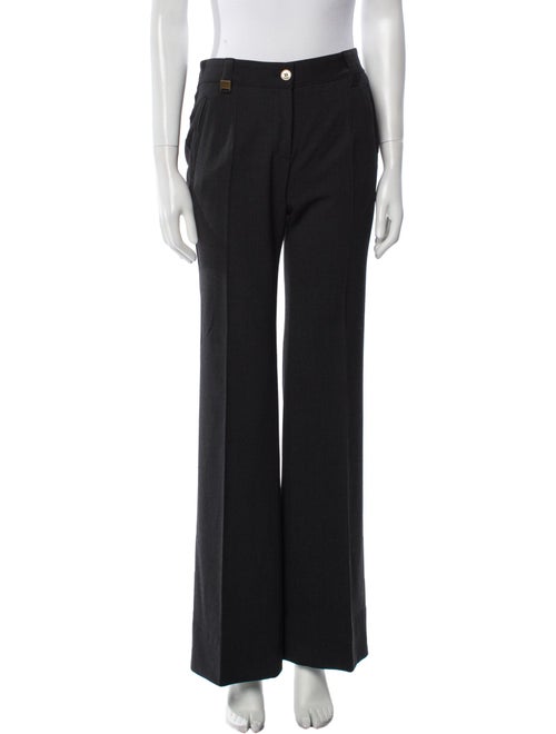 Dolce & Gabbana Virgin Wool Wide Leg Pants