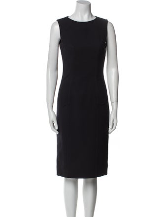 Dolce & Gabbana Virgin Wool Midi Length Dress
