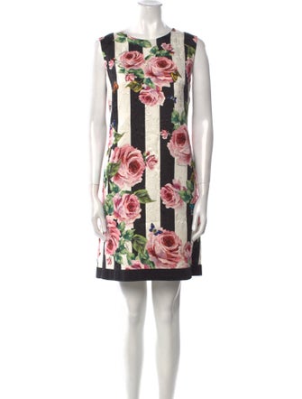 Dolce & Gabbana Floral Print Mini Dress