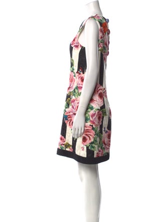Dolce & Gabbana Floral Print Mini Dress
